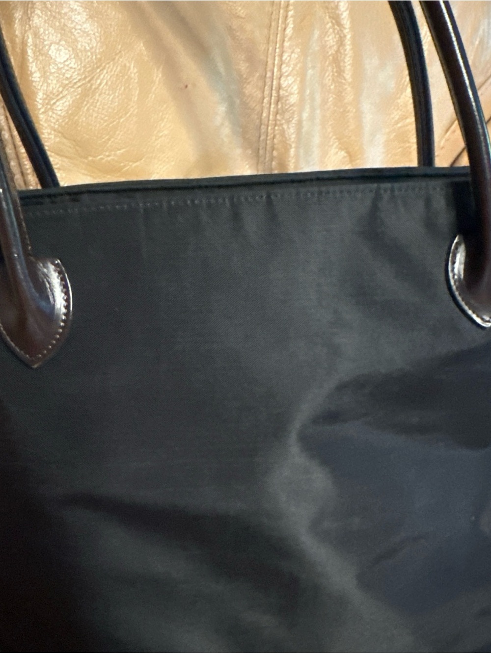 Burberry XL Blue Label Nylon Black Zippered Tote - Picture 2 of 12